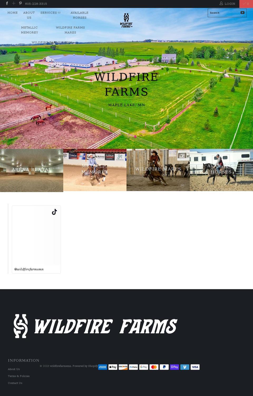 wildfirefarmsmn.com shopify website screenshot