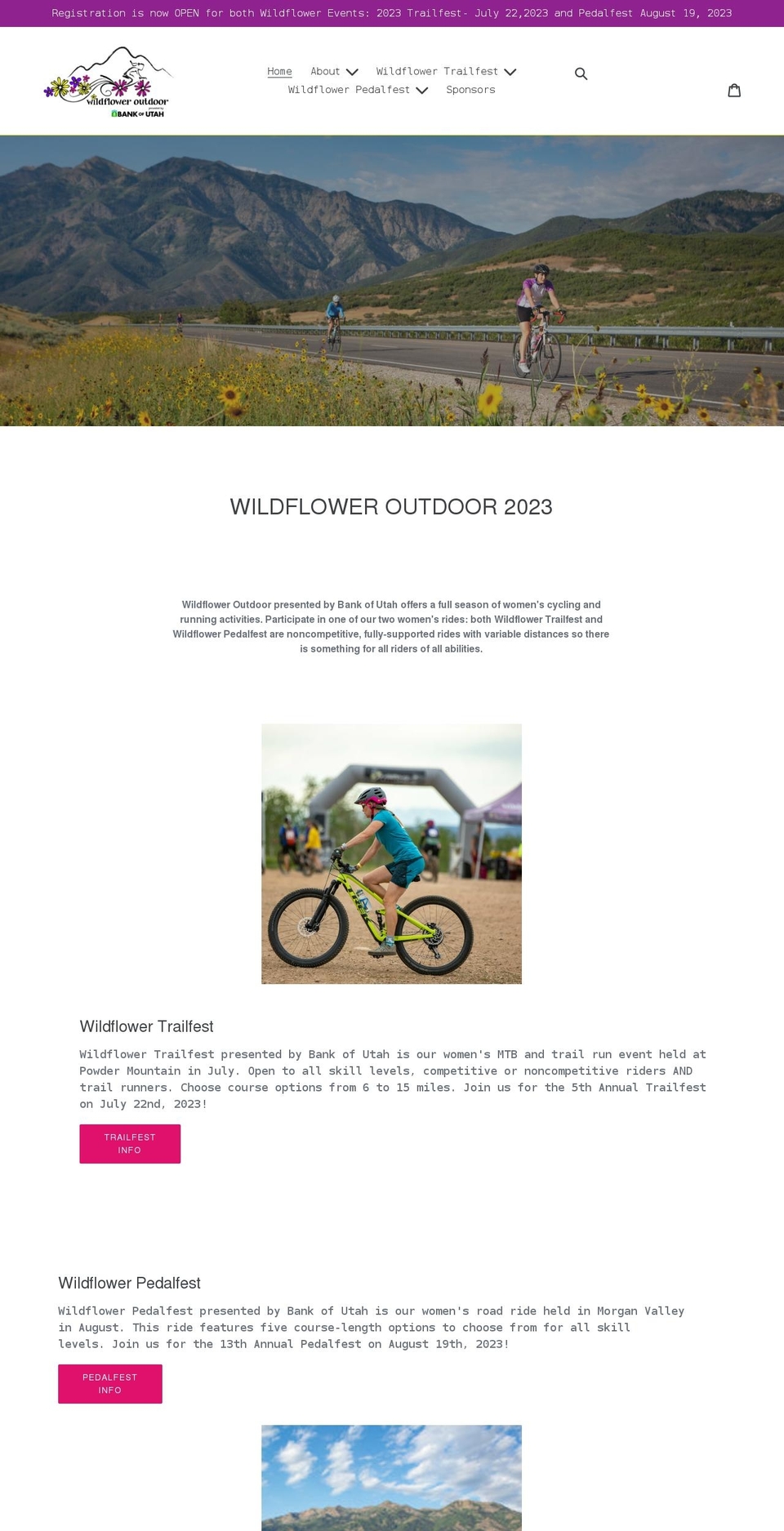 wildfloweroutdoor.com shopify website screenshot