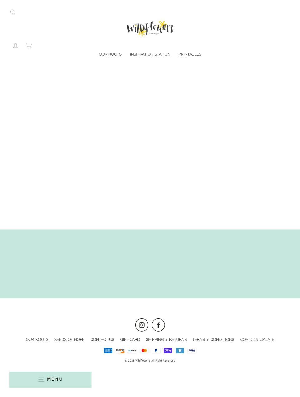 wildflowersclothing.com shopify website screenshot
