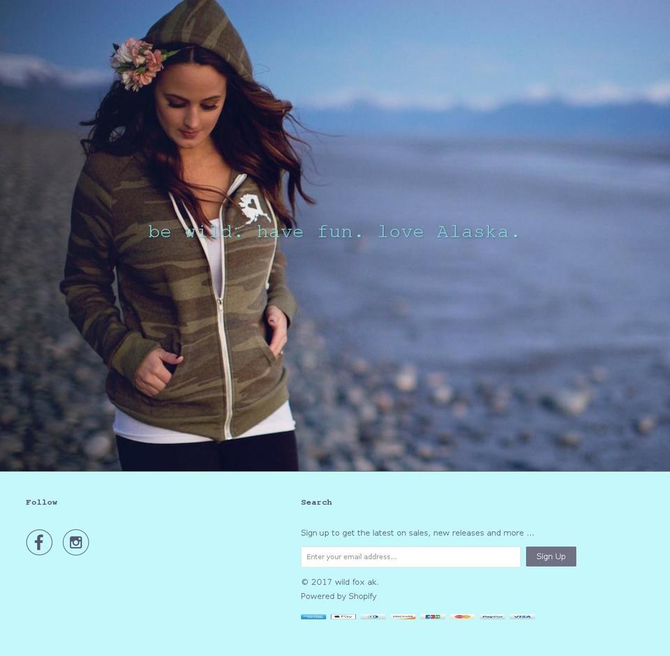 wildfoxak.com shopify website screenshot