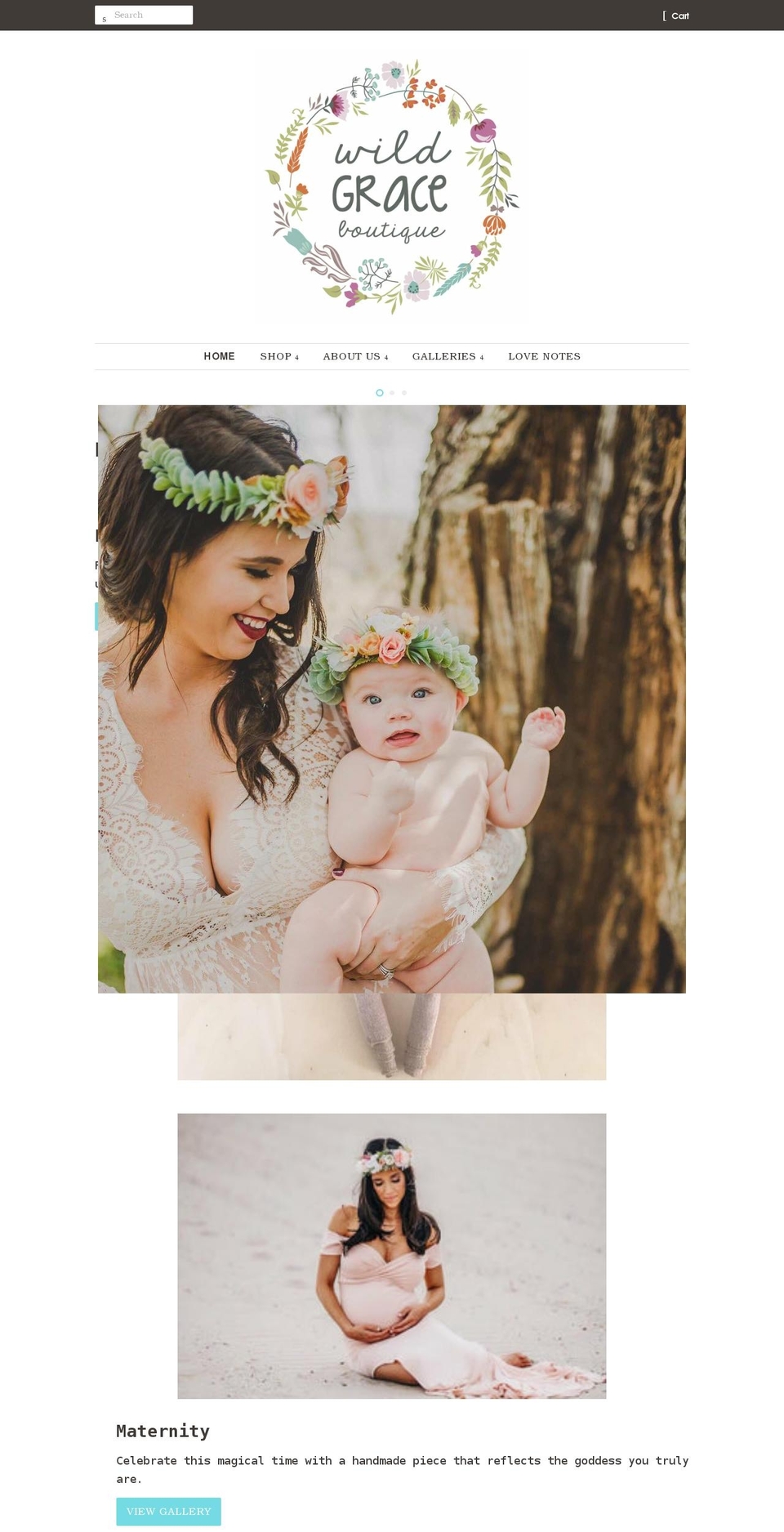 wildgraceboutique.com shopify website screenshot