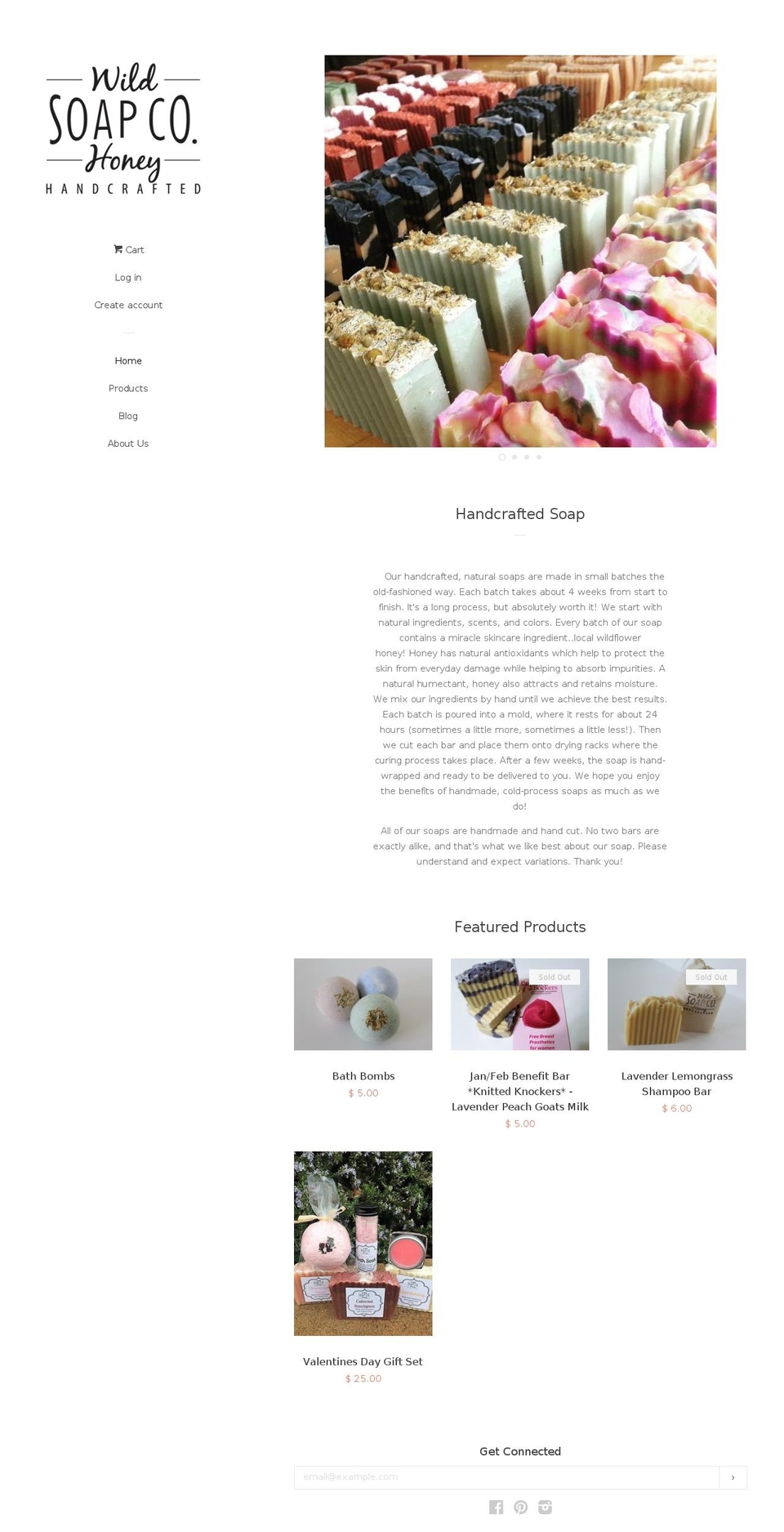 wildhoneysoapco.com shopify website screenshot