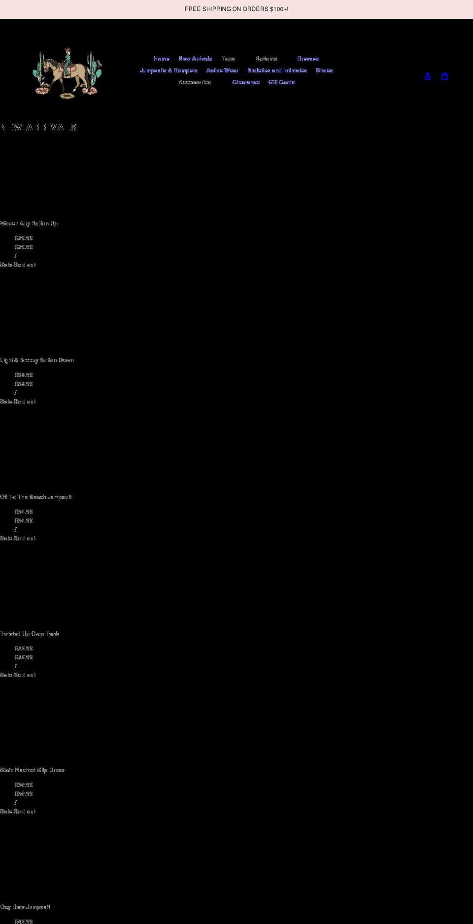 wildhoneythreads.com shopify website screenshot