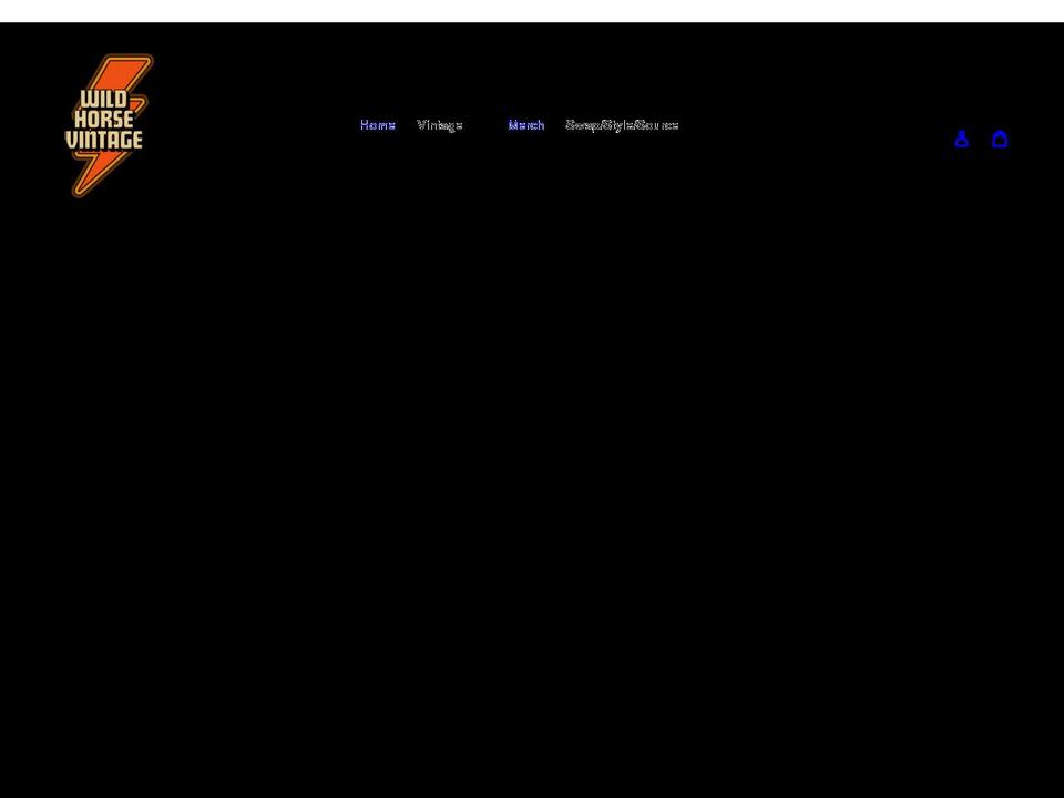 wildhorsevintage.co.uk shopify website screenshot