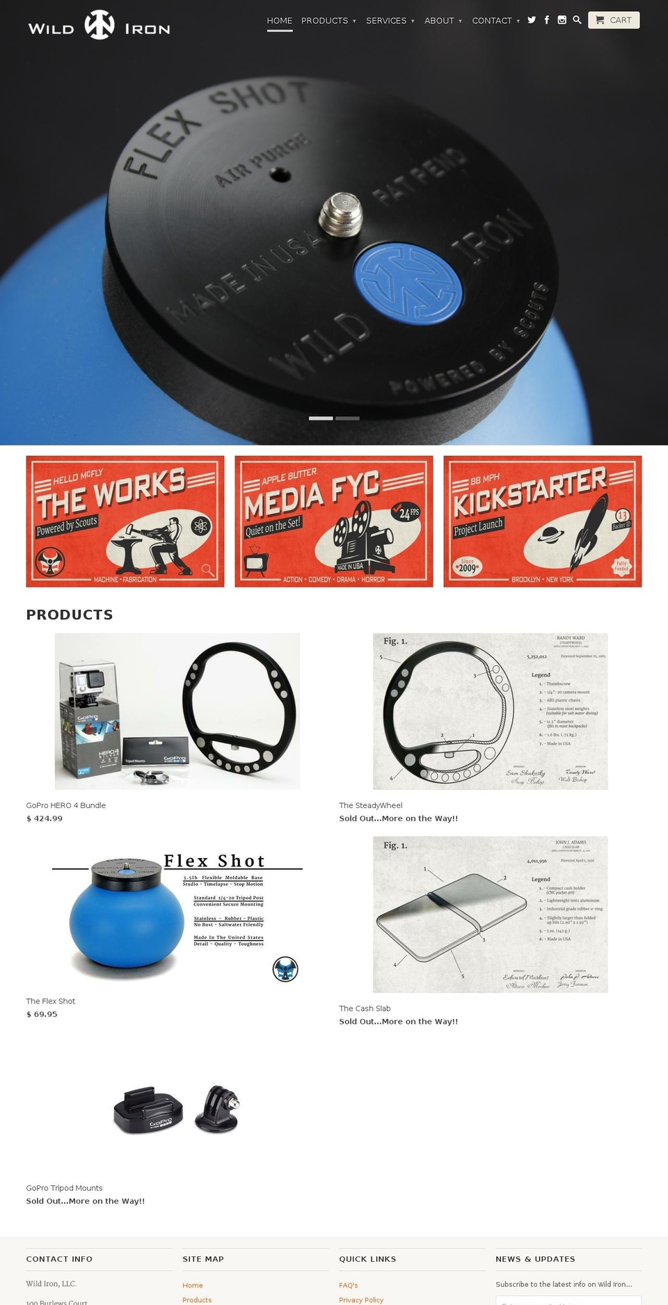 wildiron.com shopify website screenshot