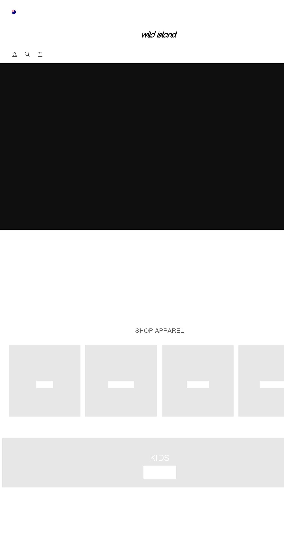 wildislandco.com shopify website screenshot