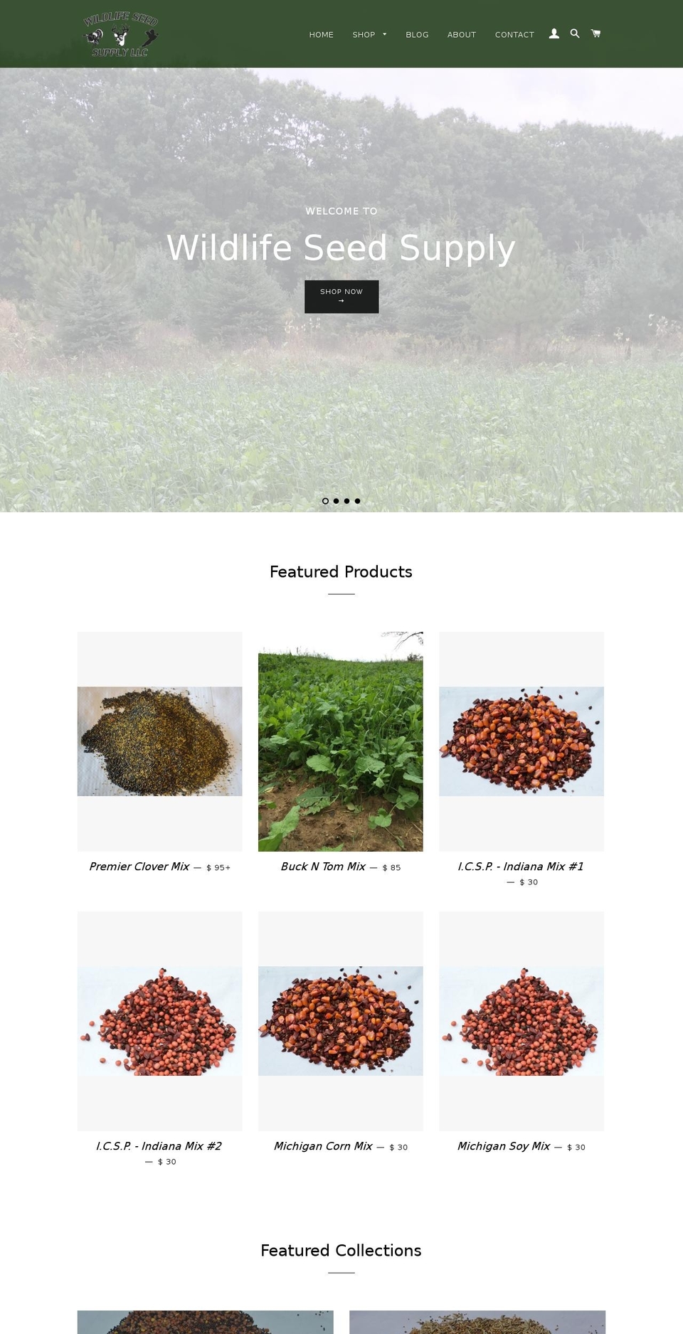 wildlifeseedsupply.com shopify website screenshot