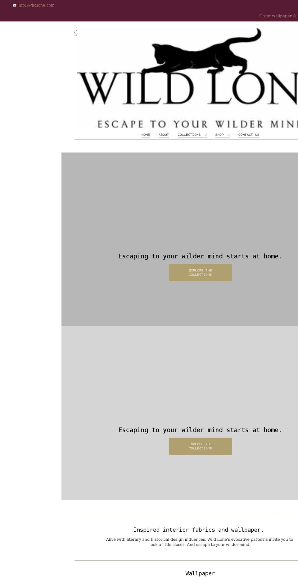 wildlone.com shopify website screenshot