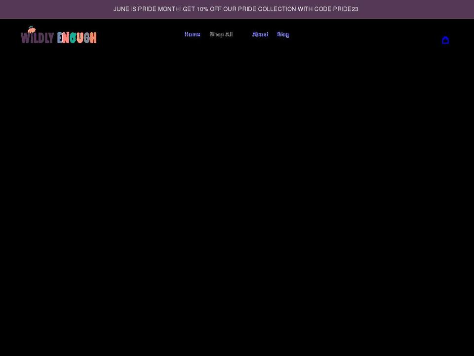 wildlyenough.com shopify website screenshot