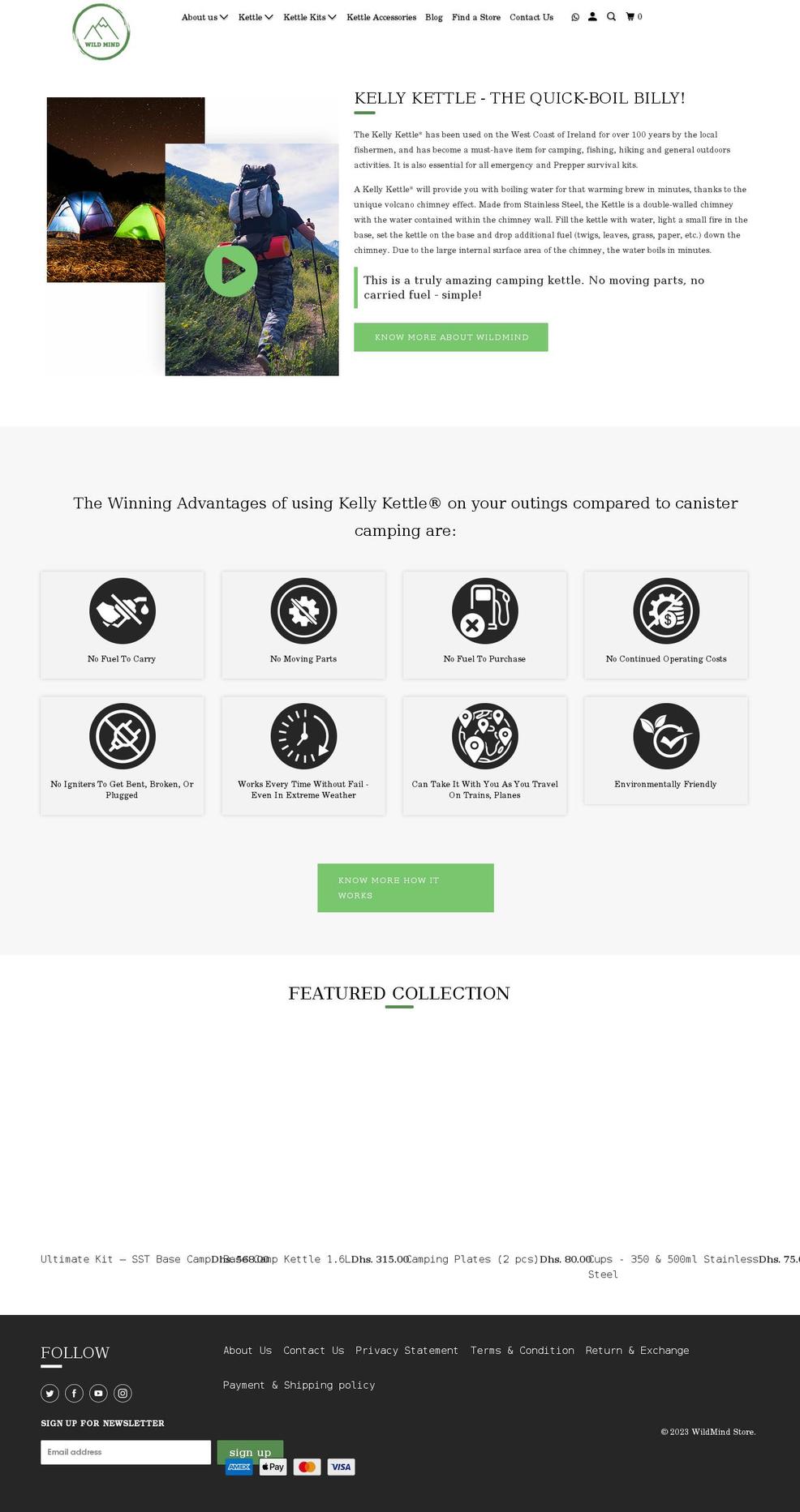 wildmind.me shopify website screenshot