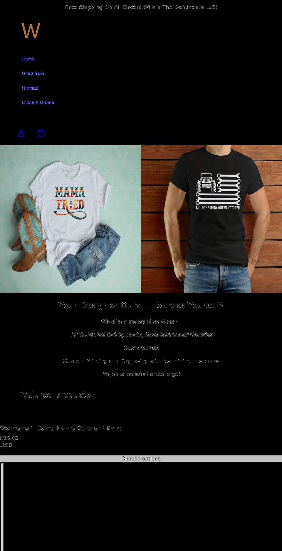 wildoak-designs.com shopify website screenshot