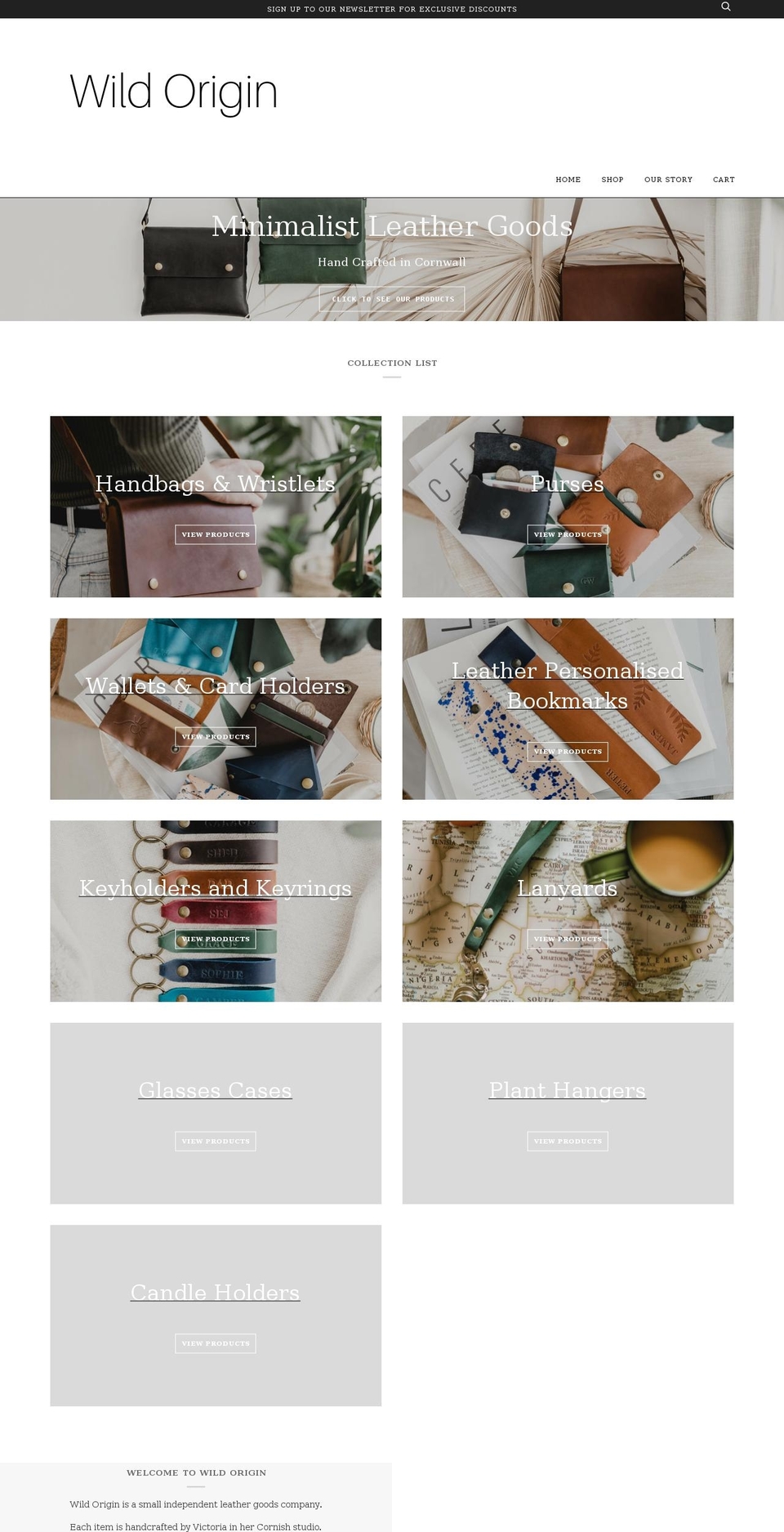 wildorigin.co.uk shopify website screenshot