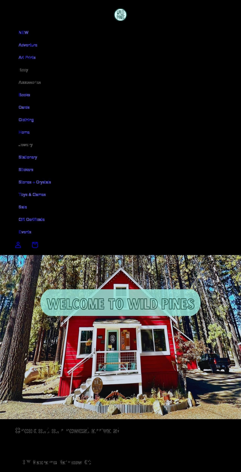 wildpinesshop.com shopify website screenshot