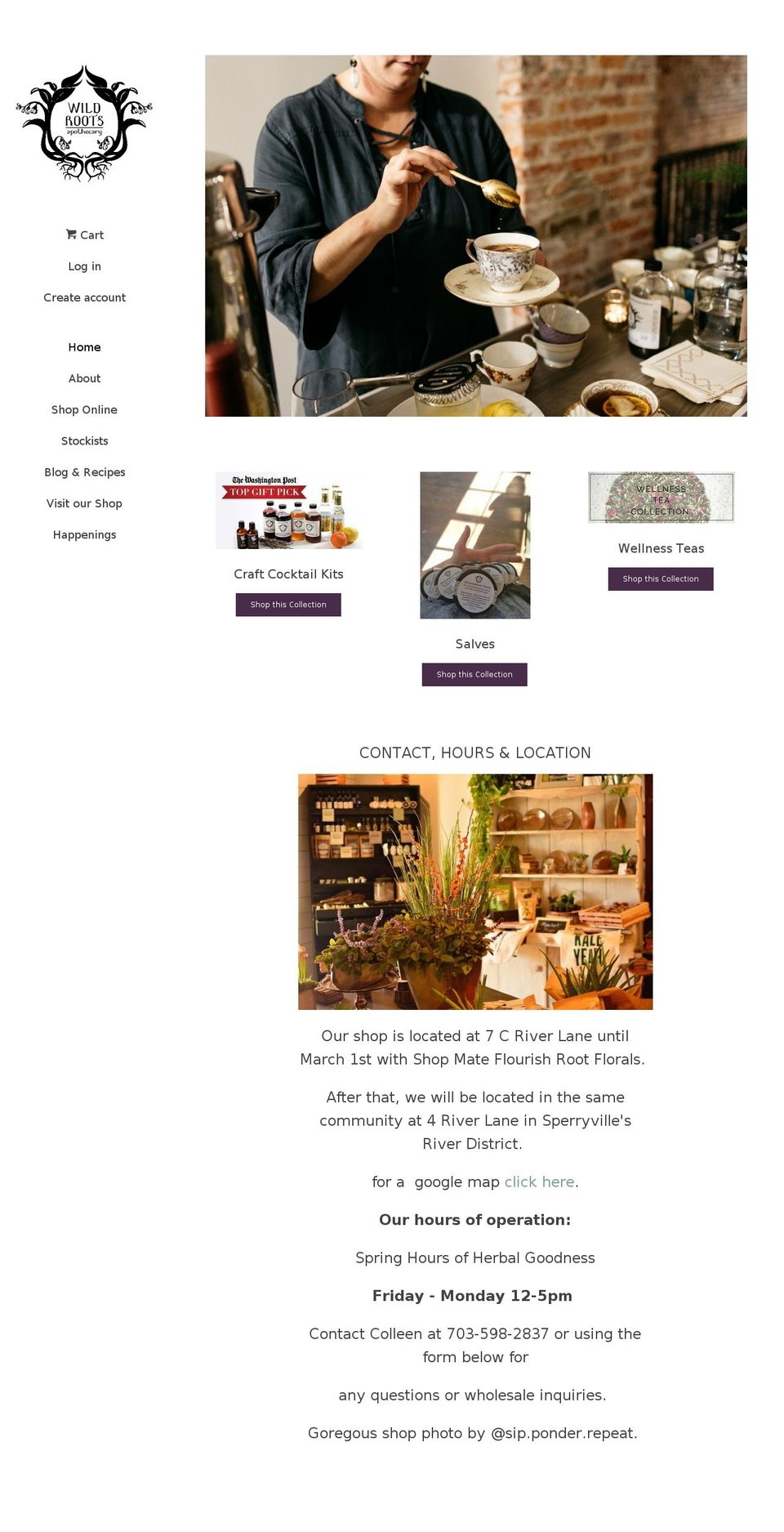 wildrootsapothecary.com shopify website screenshot