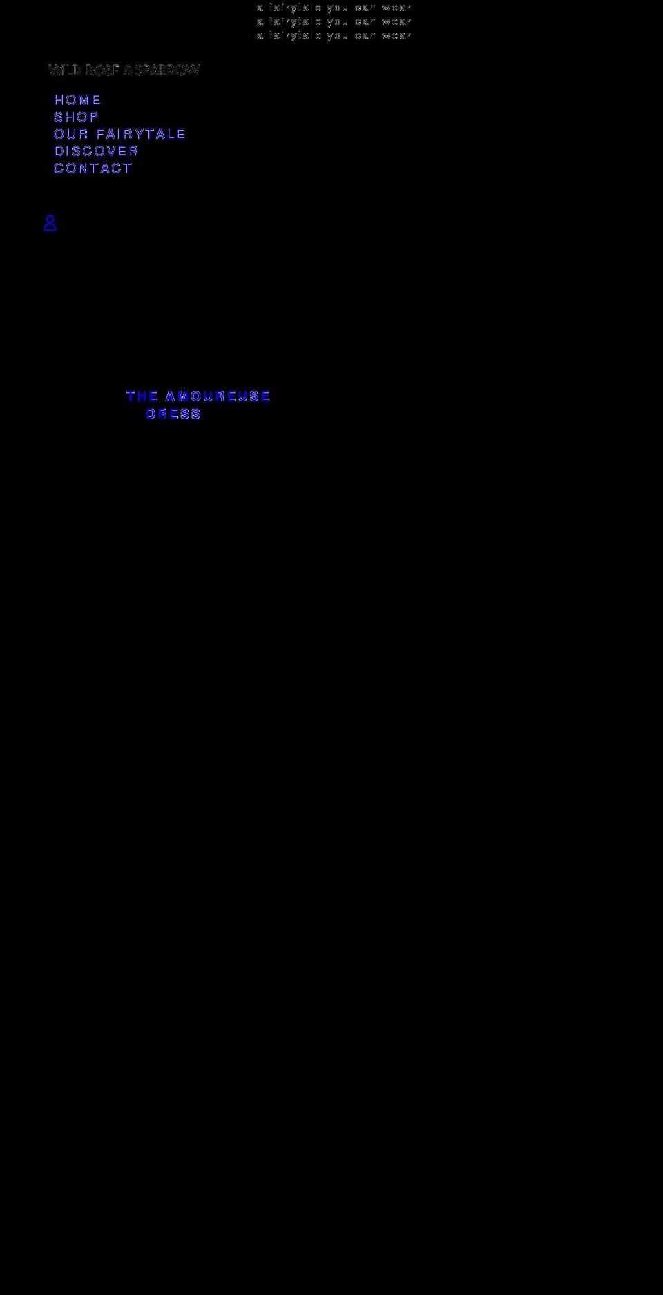 wildroseandsparrow.com shopify website screenshot