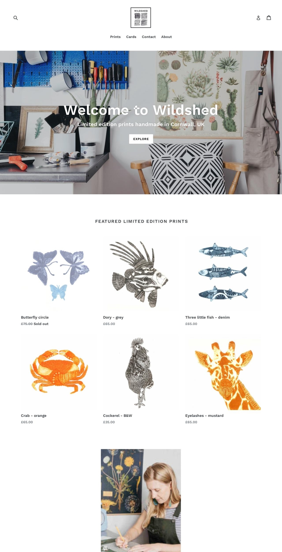wildshed.co.uk shopify website screenshot