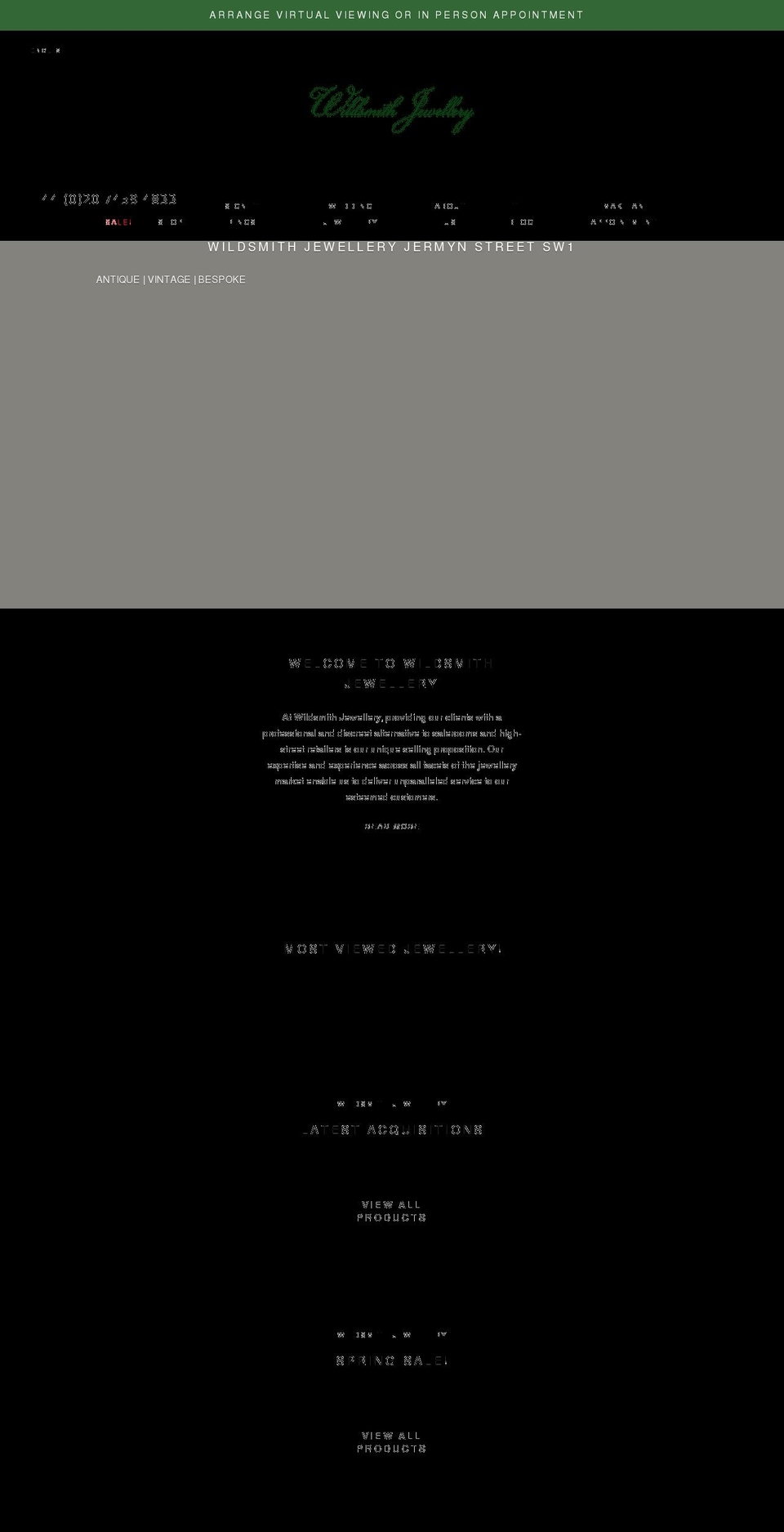 wildsmithjewellery.co.uk shopify website screenshot