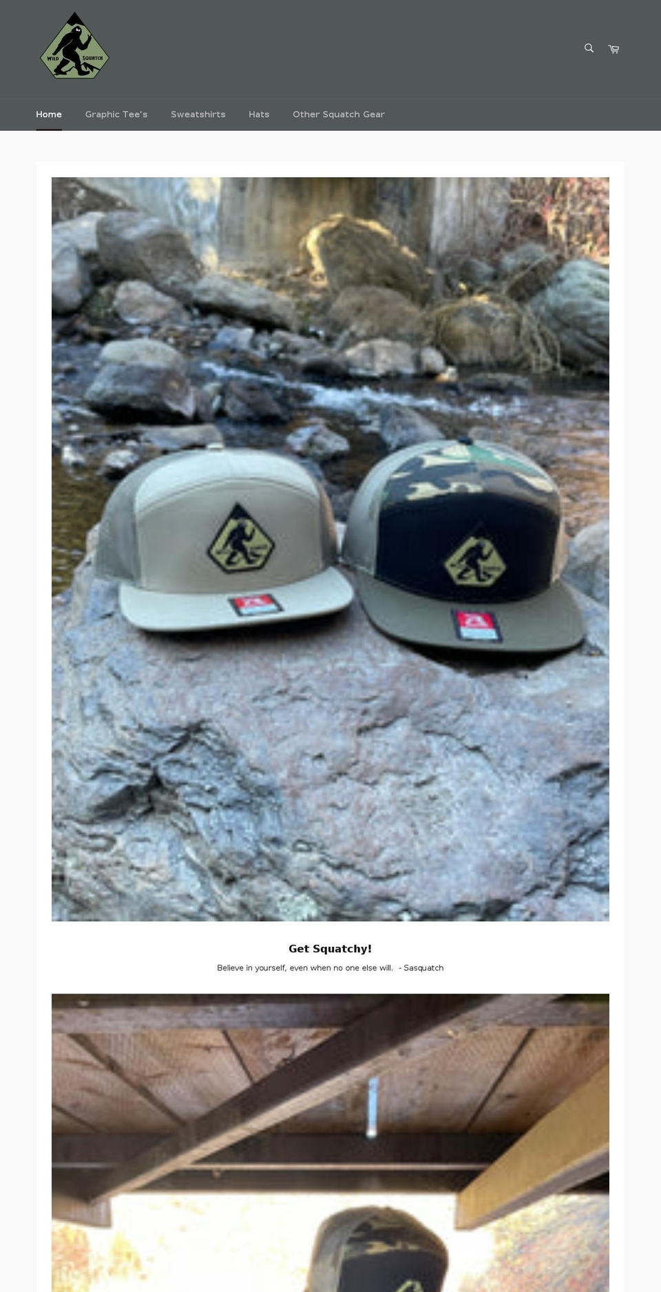 wildsquatch.com shopify website screenshot