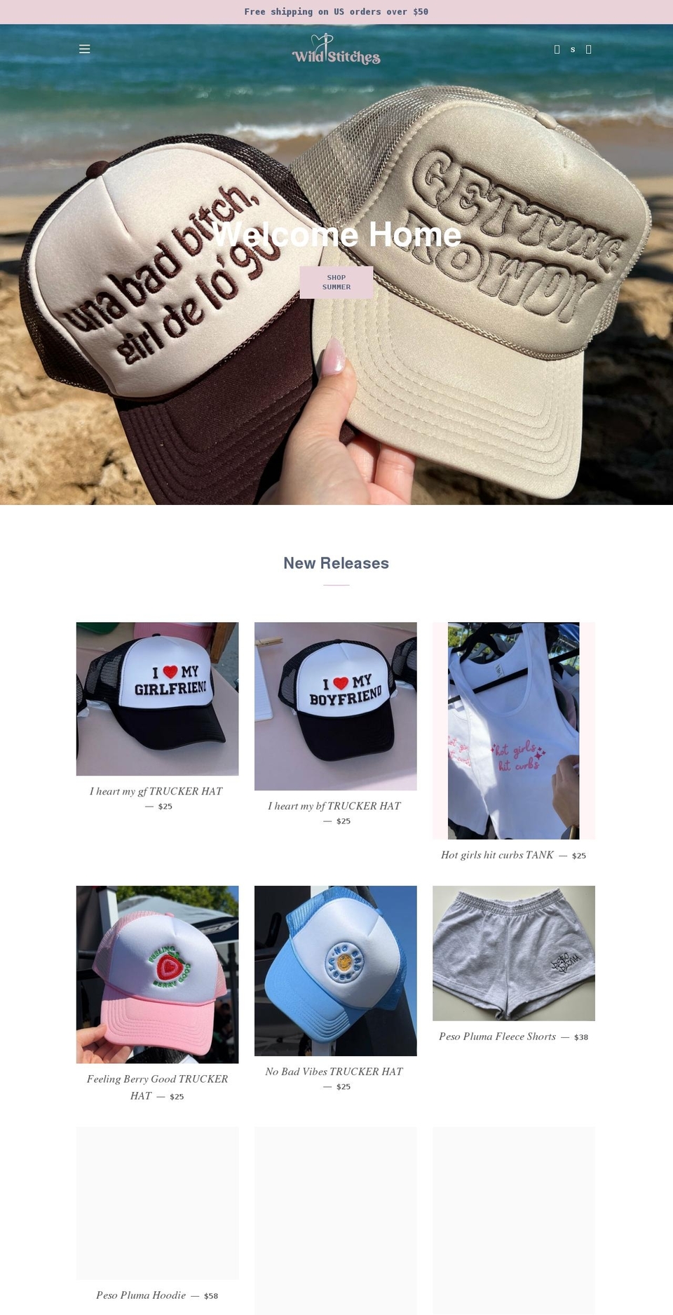 wildstitches.com shopify website screenshot