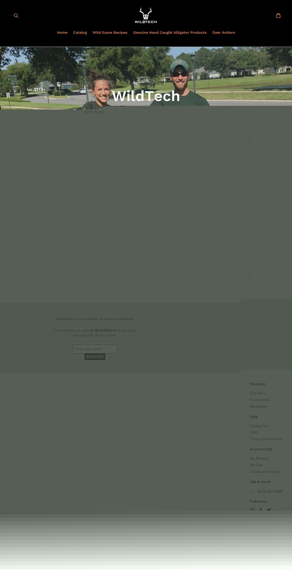 wildtechoutdoors.com shopify website screenshot