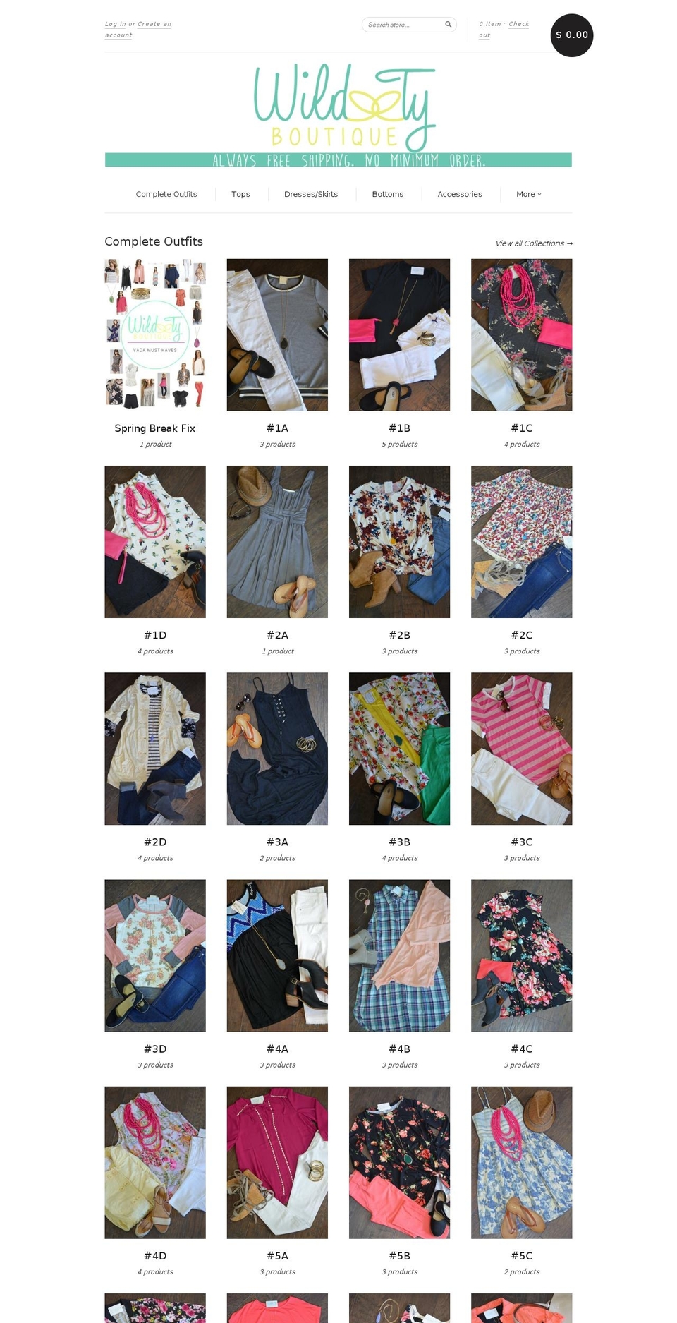 wildtyboutique.com shopify website screenshot