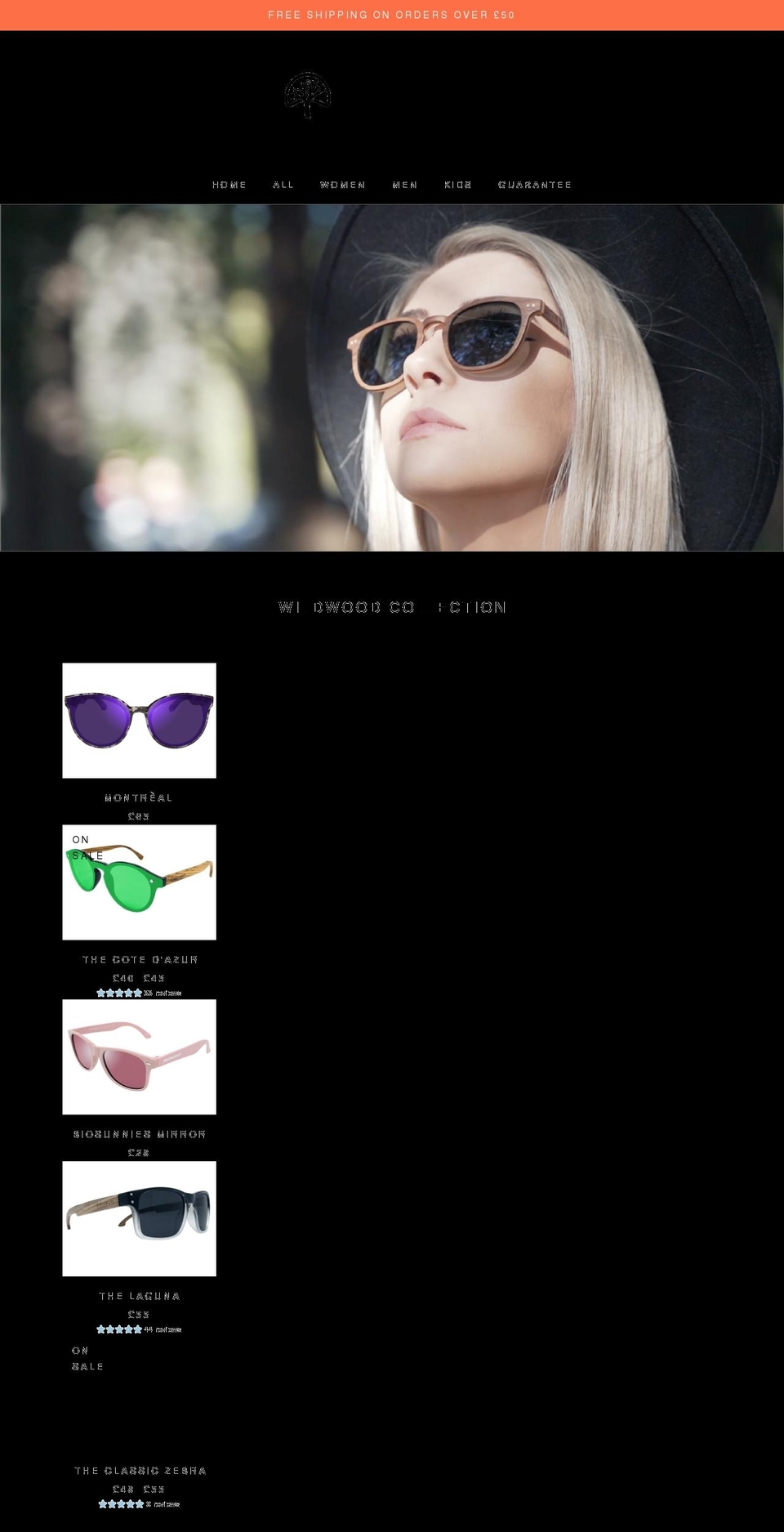 wildwoodeyewear.co.uk shopify website screenshot