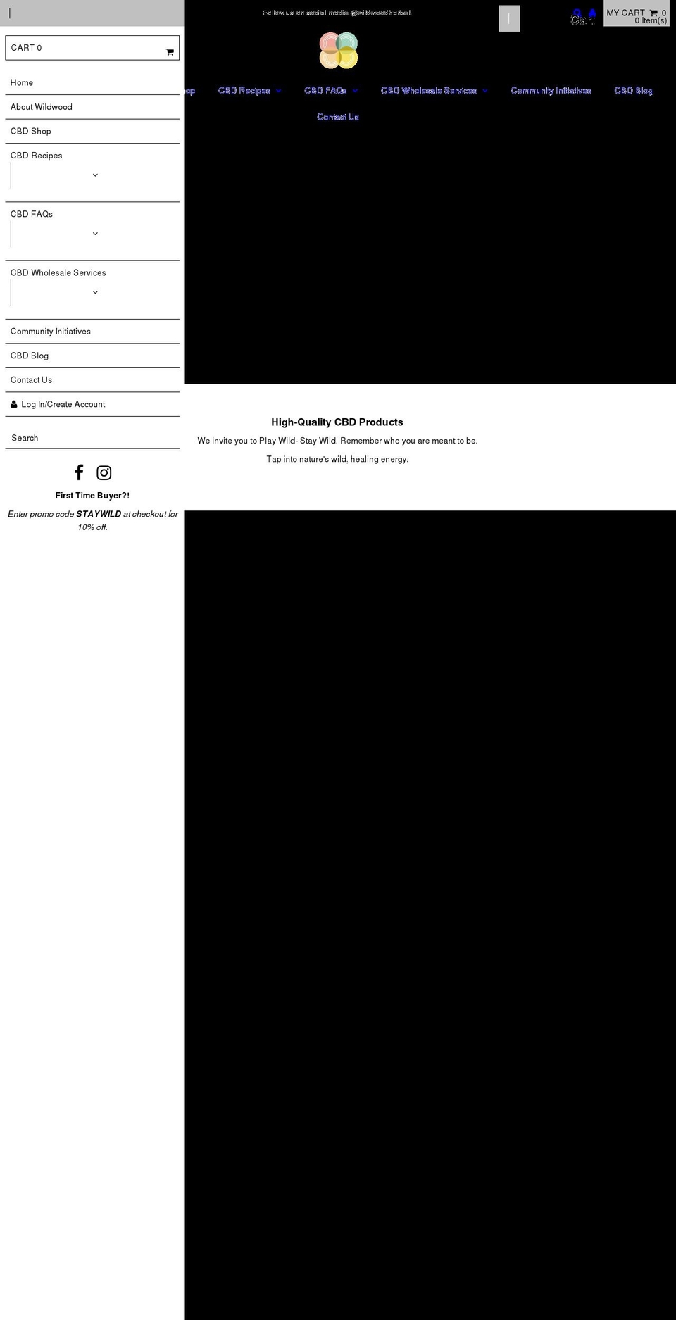 wildwoodherbal.org shopify website screenshot