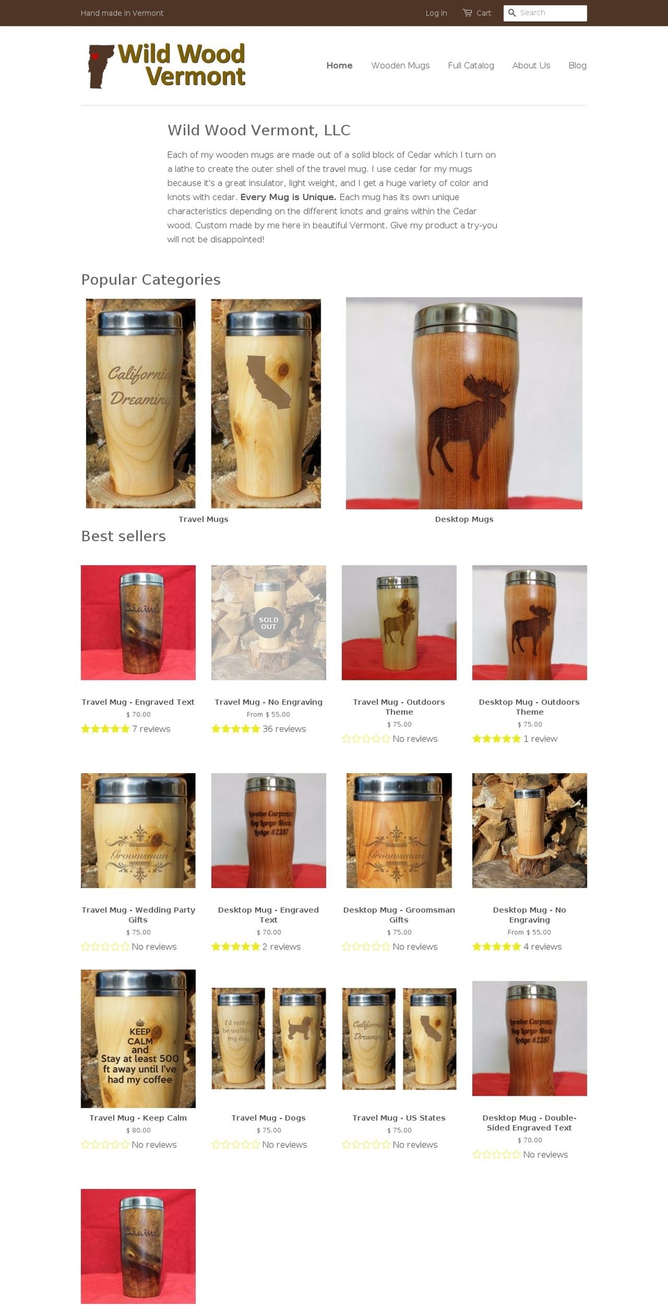 wildwoodvermont.com shopify website screenshot