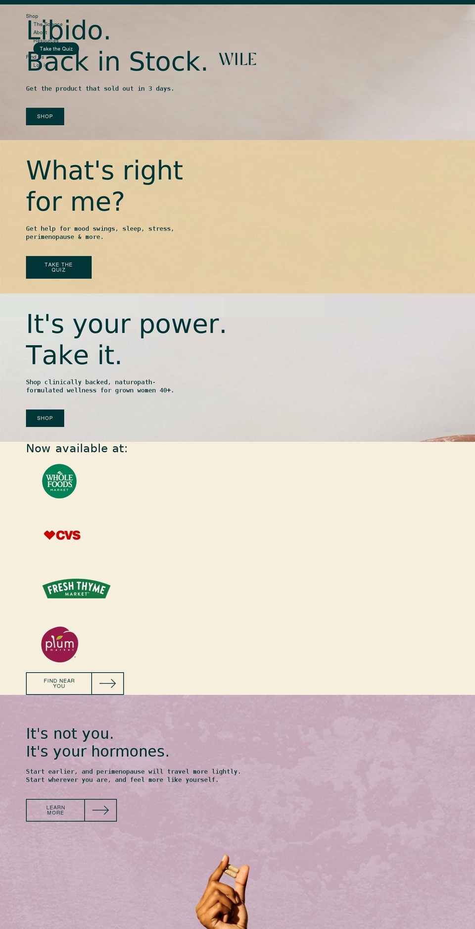 wilewomen.com shopify website screenshot