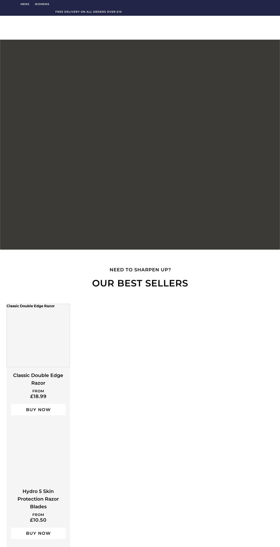 wilkinsonsword.com shopify website screenshot