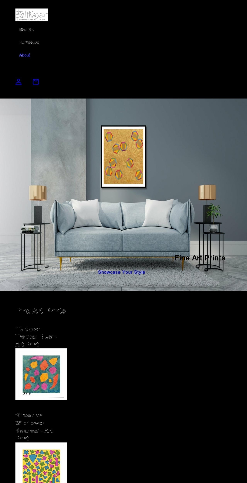 willardbalthazar.com shopify website screenshot