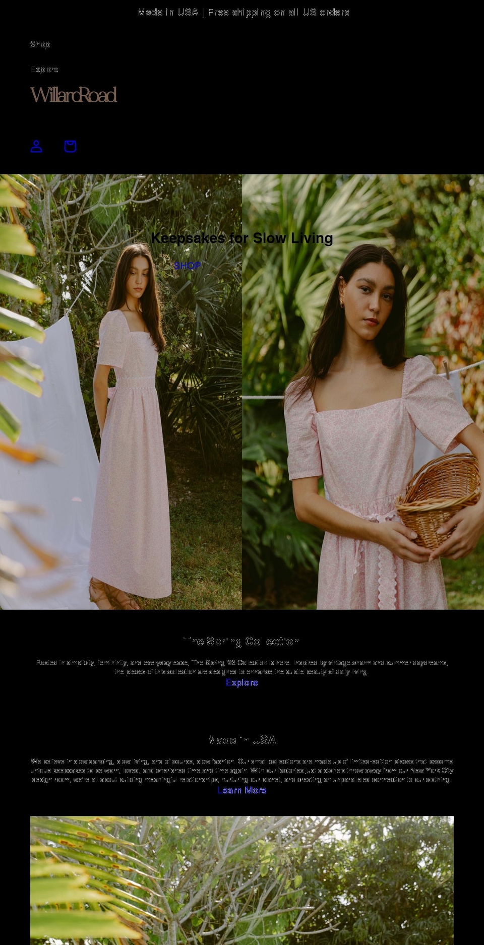 willardrd.com shopify website screenshot