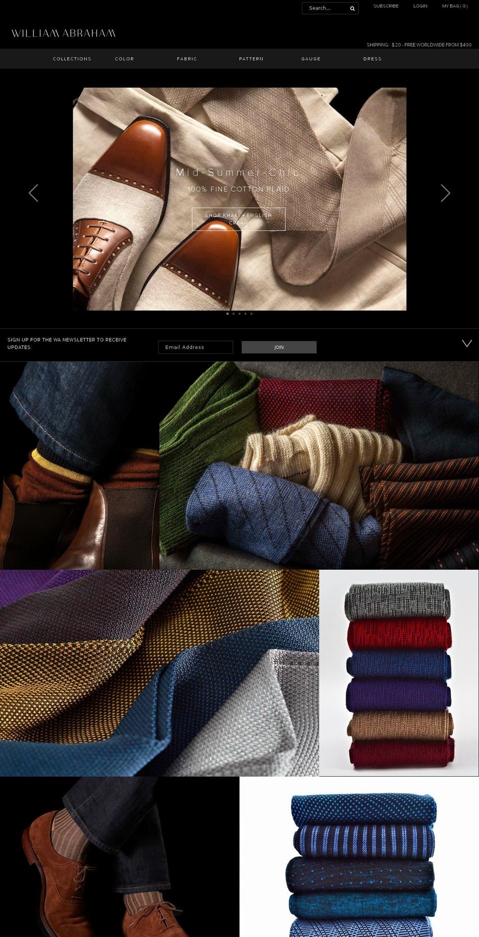 williamabraham.com shopify website screenshot