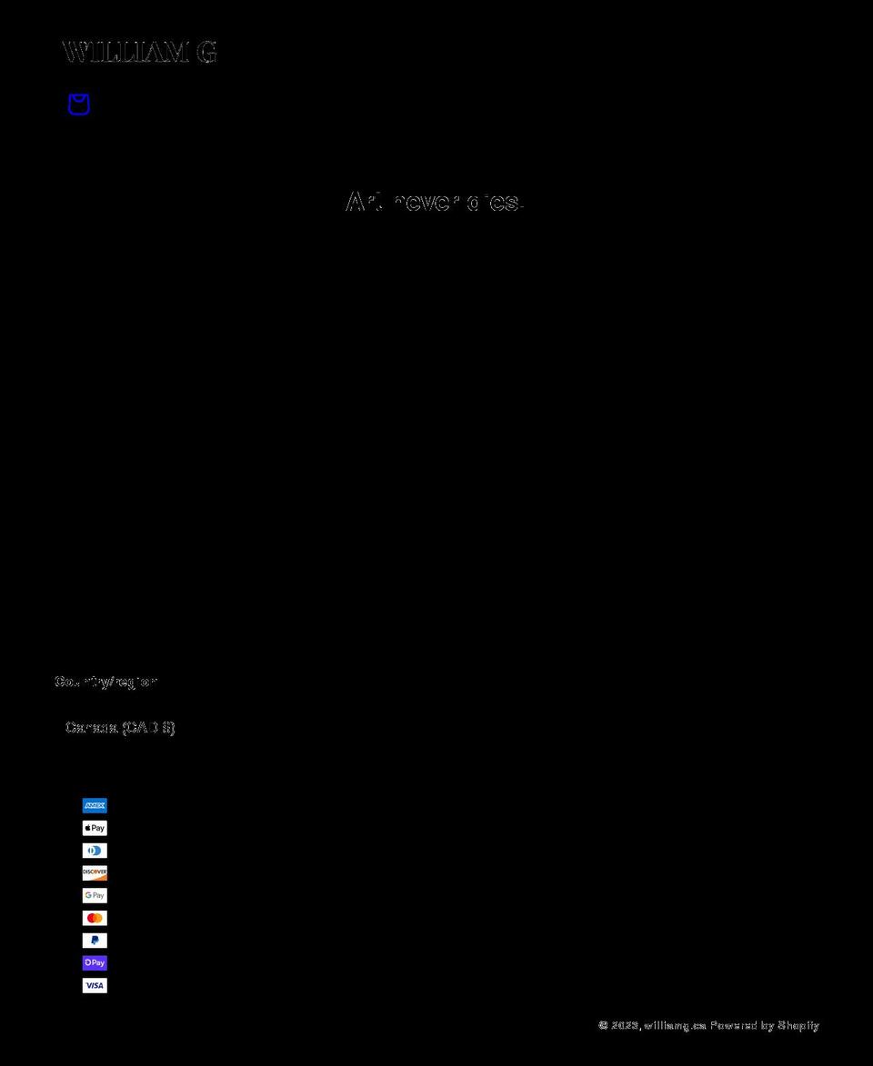 williamg.ca shopify website screenshot
