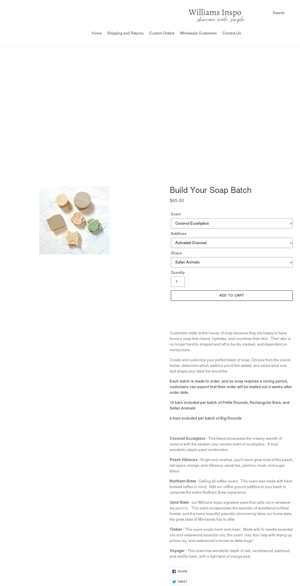 williamsinspollc.com shopify website screenshot