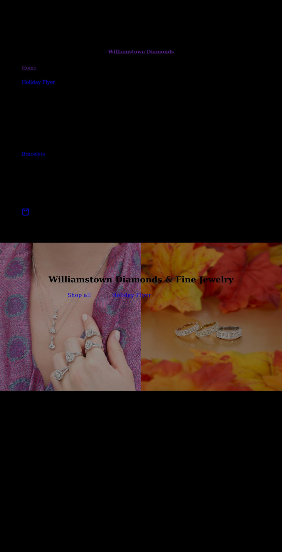 williamstowndiamonds.com shopify website screenshot