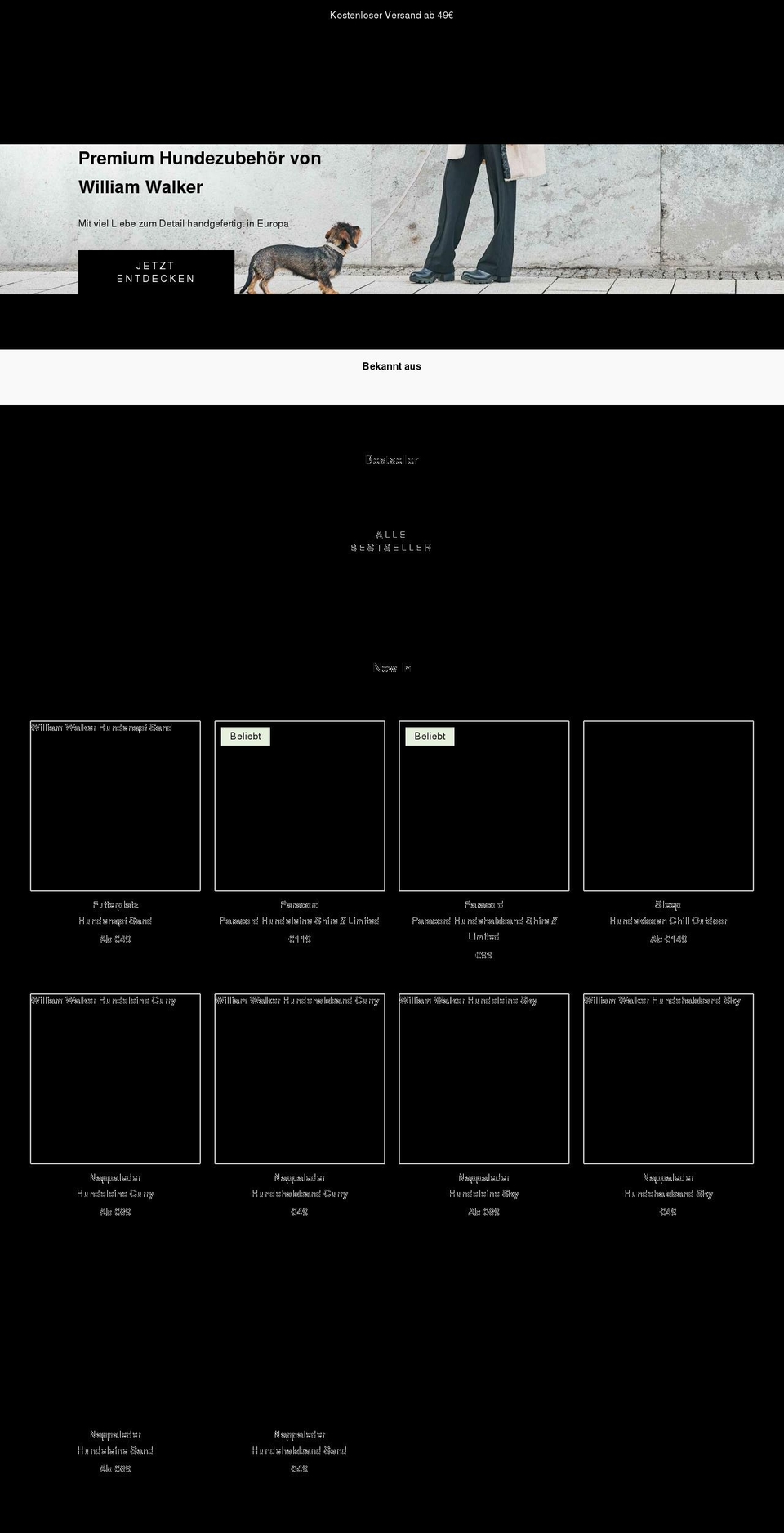 williamwalker.de shopify website screenshot