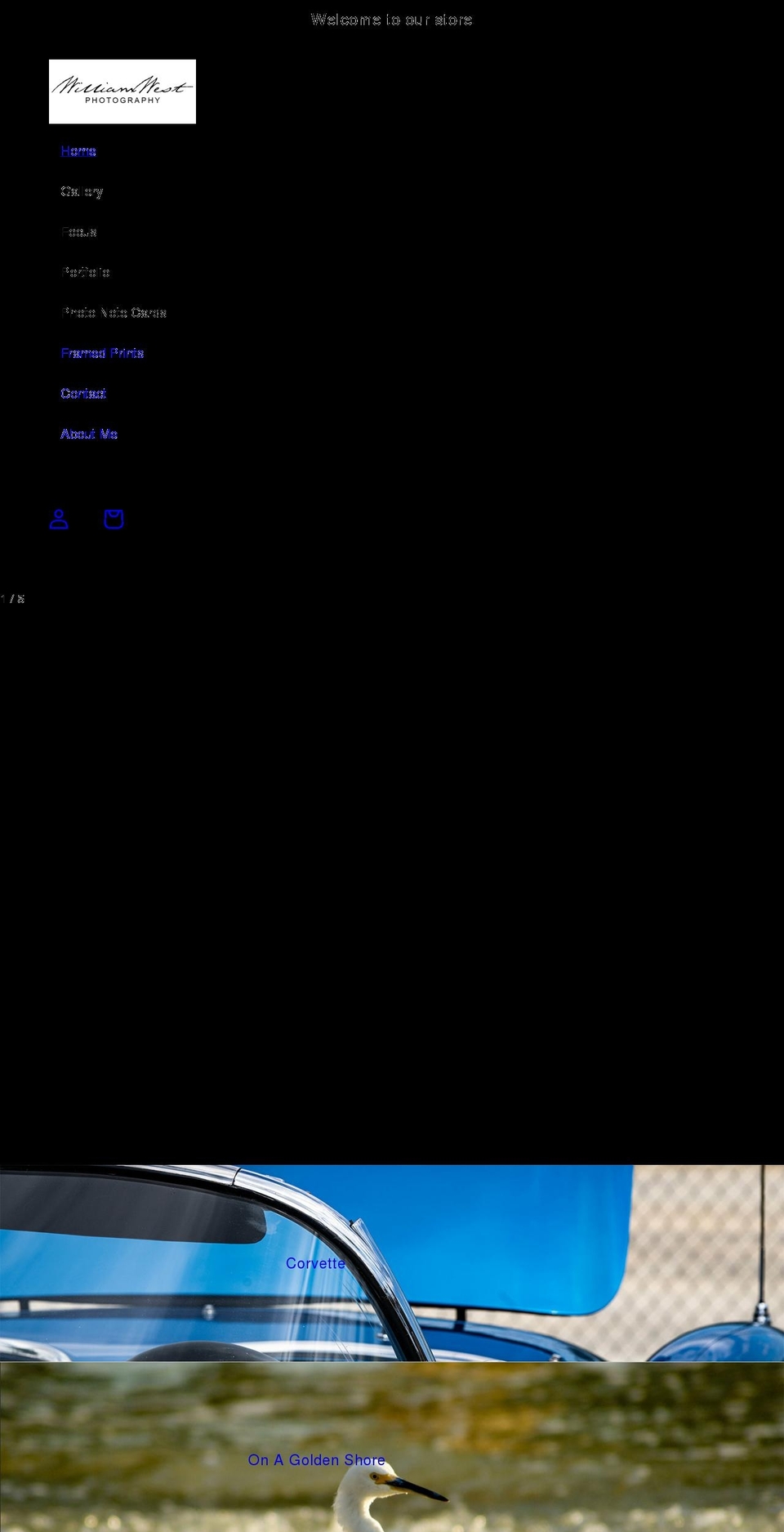 williamwest.org shopify website screenshot