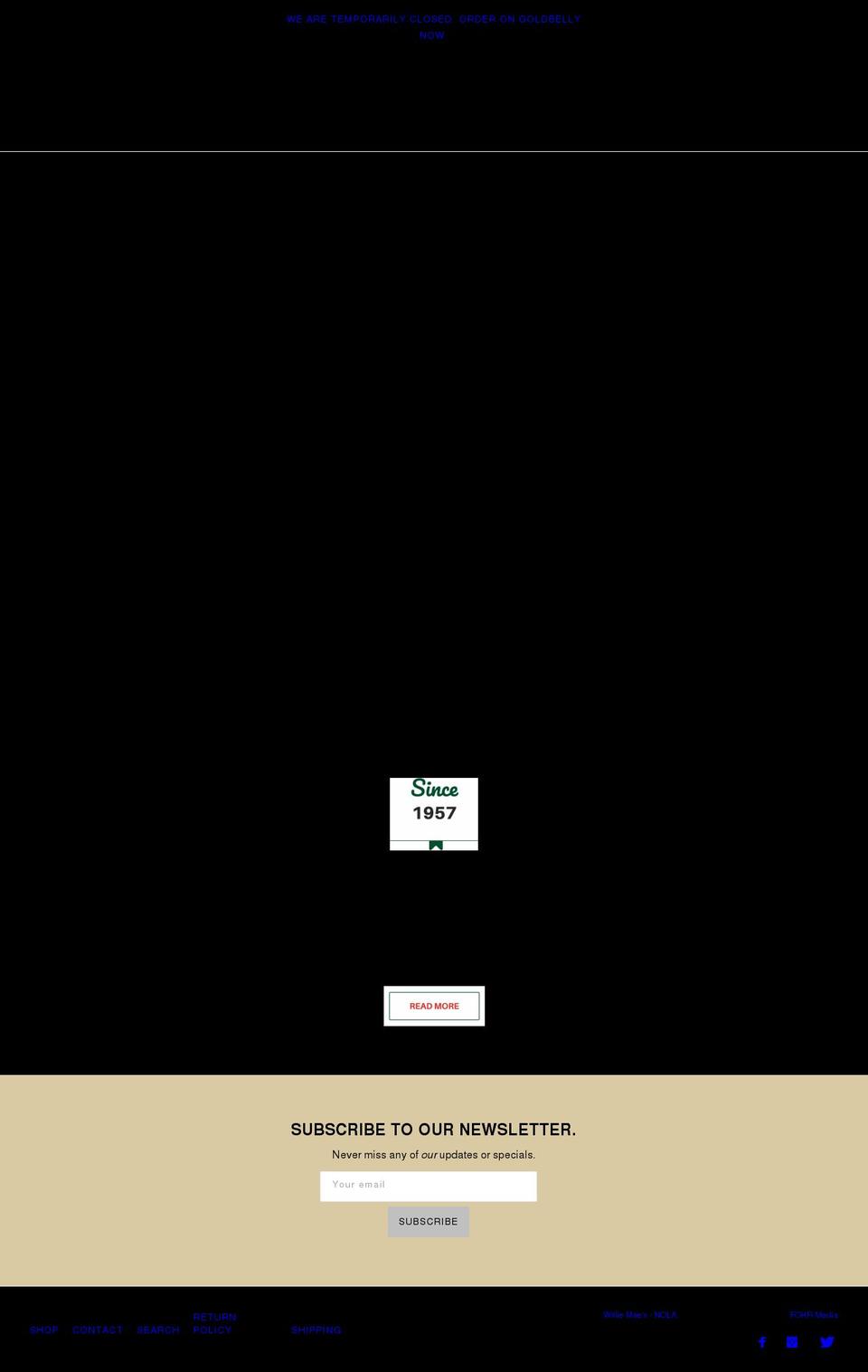 WMSH Shopify theme site example williemaesscotchhouse.com