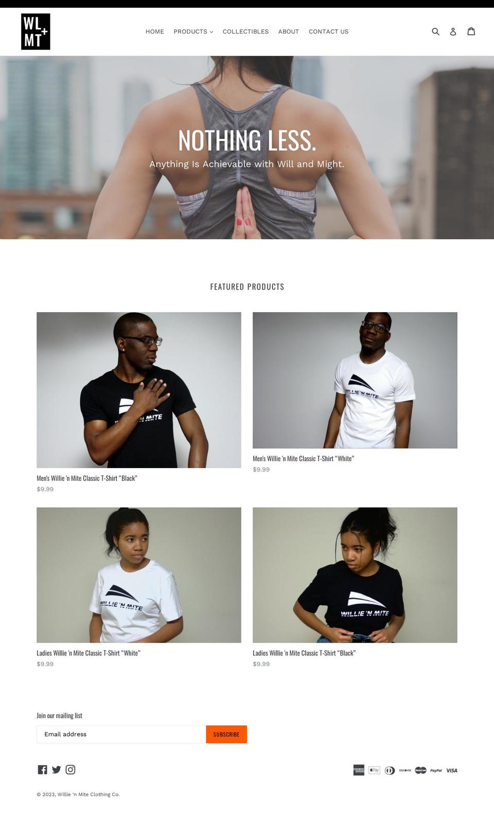 willienmite.com shopify website screenshot