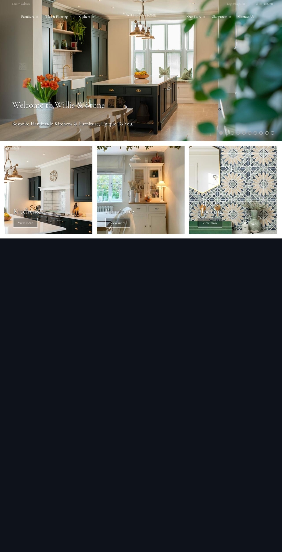 willisandstone.co.uk shopify website screenshot