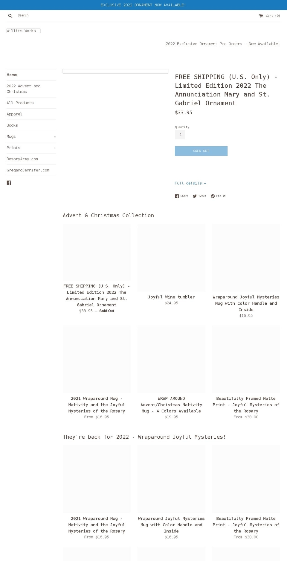 willitsworks.com shopify website screenshot