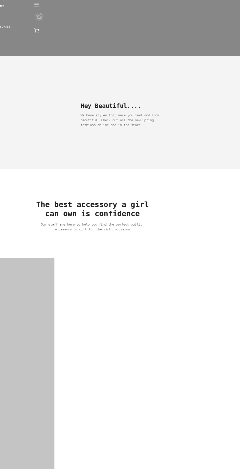 willowandbarkboutique.com shopify website screenshot