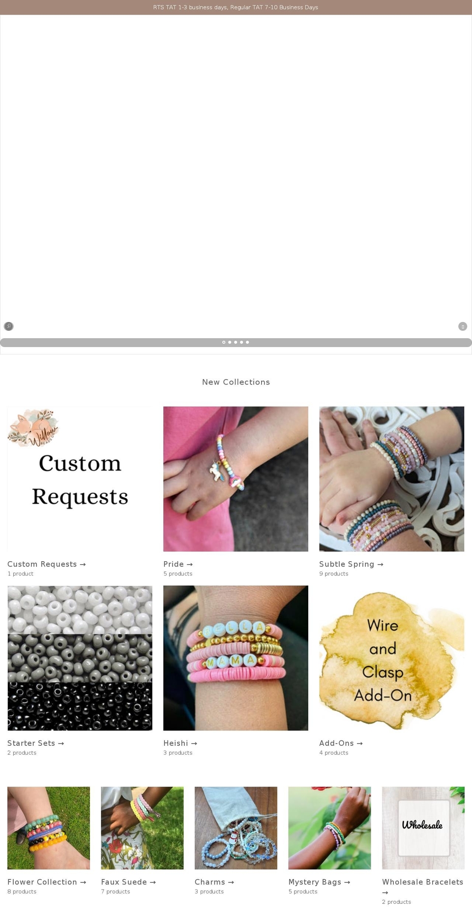 willowbeadsco.com shopify website screenshot