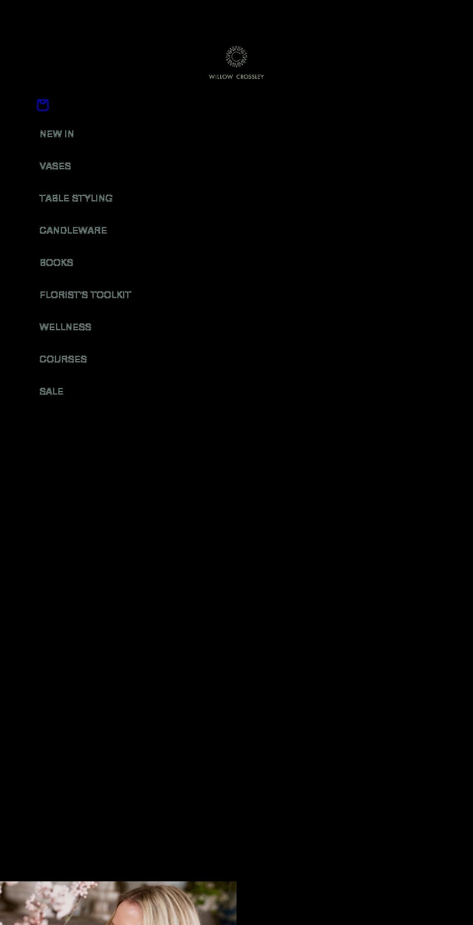 willowcrossley.com shopify website screenshot