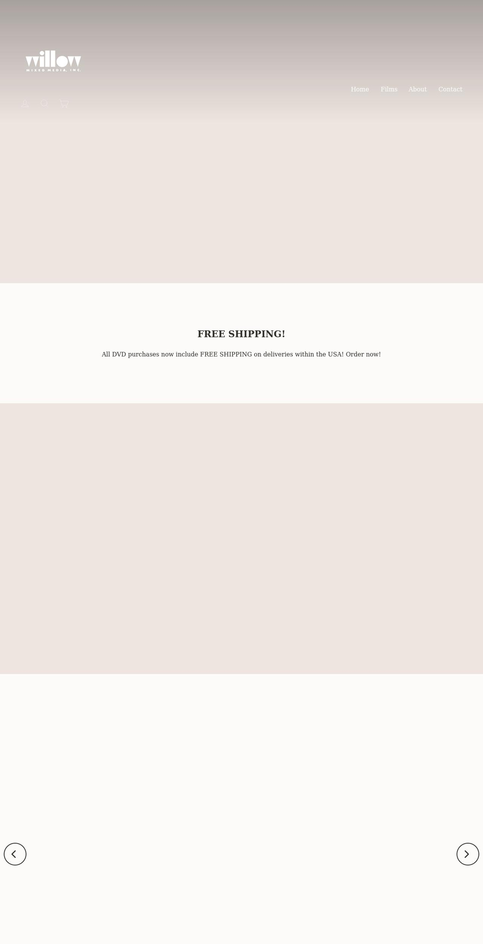 willowmixedmedia.org shopify website screenshot