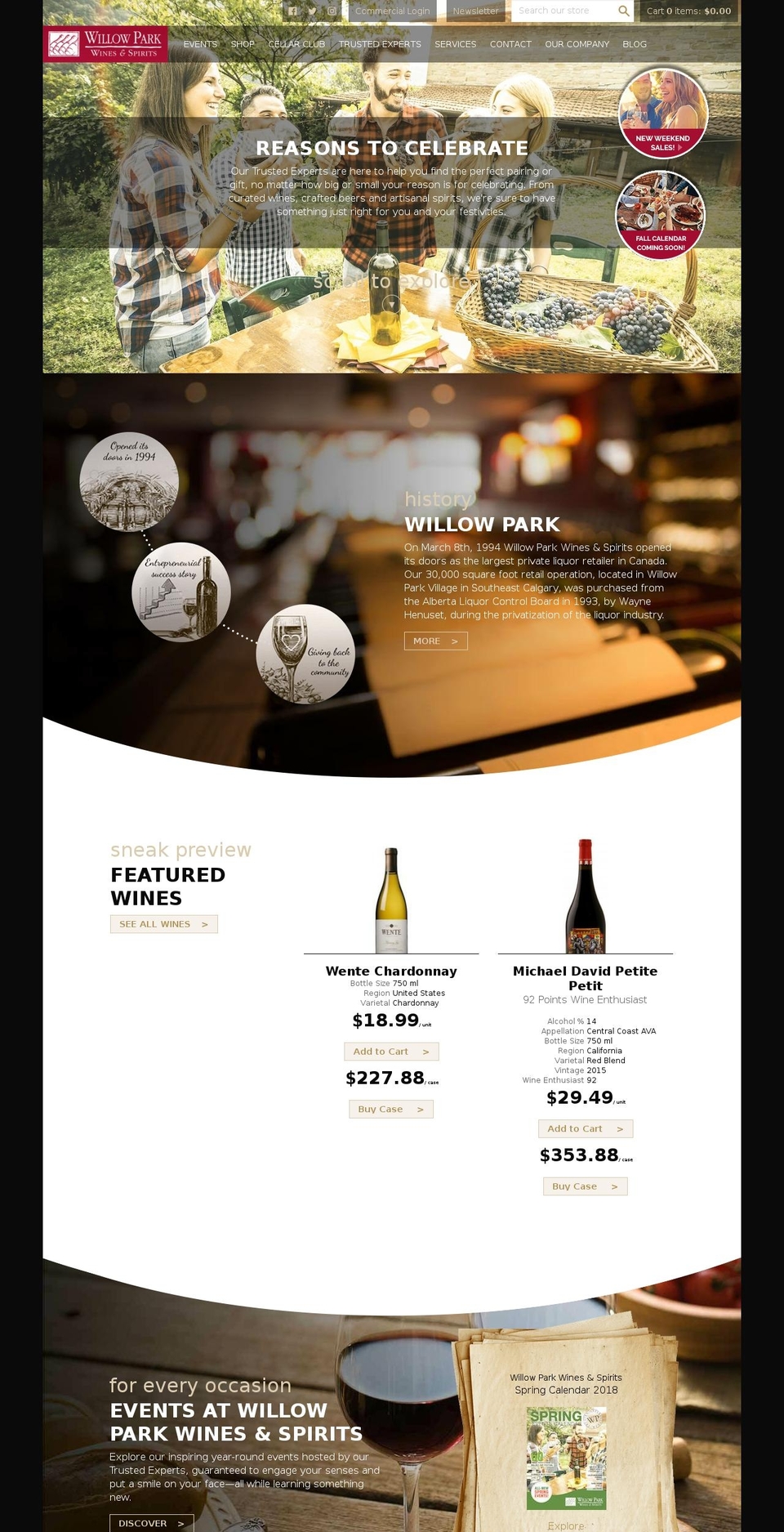 willow-park-2017 Shopify theme site example willowpark.net