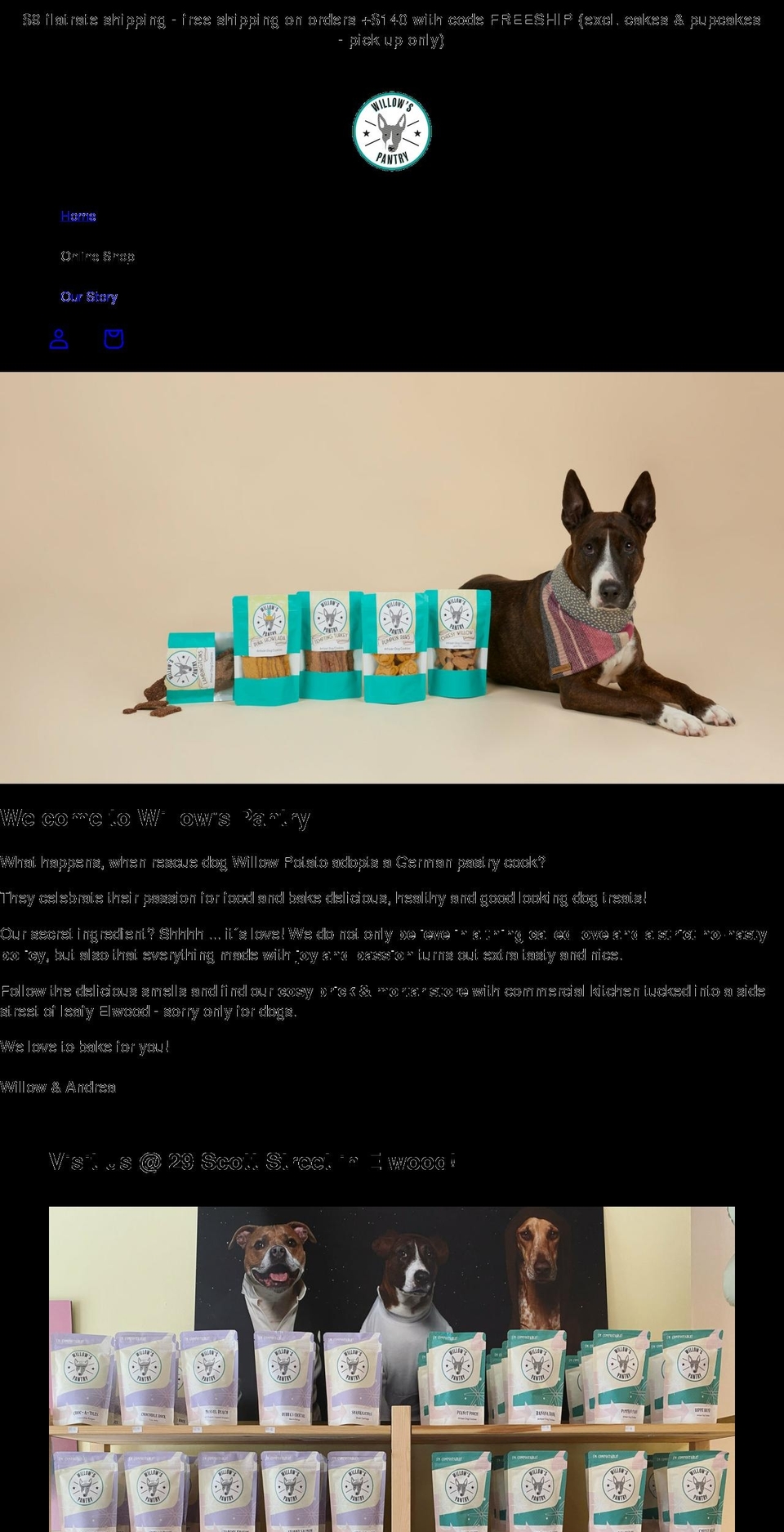 willowspantry.com.au shopify website screenshot