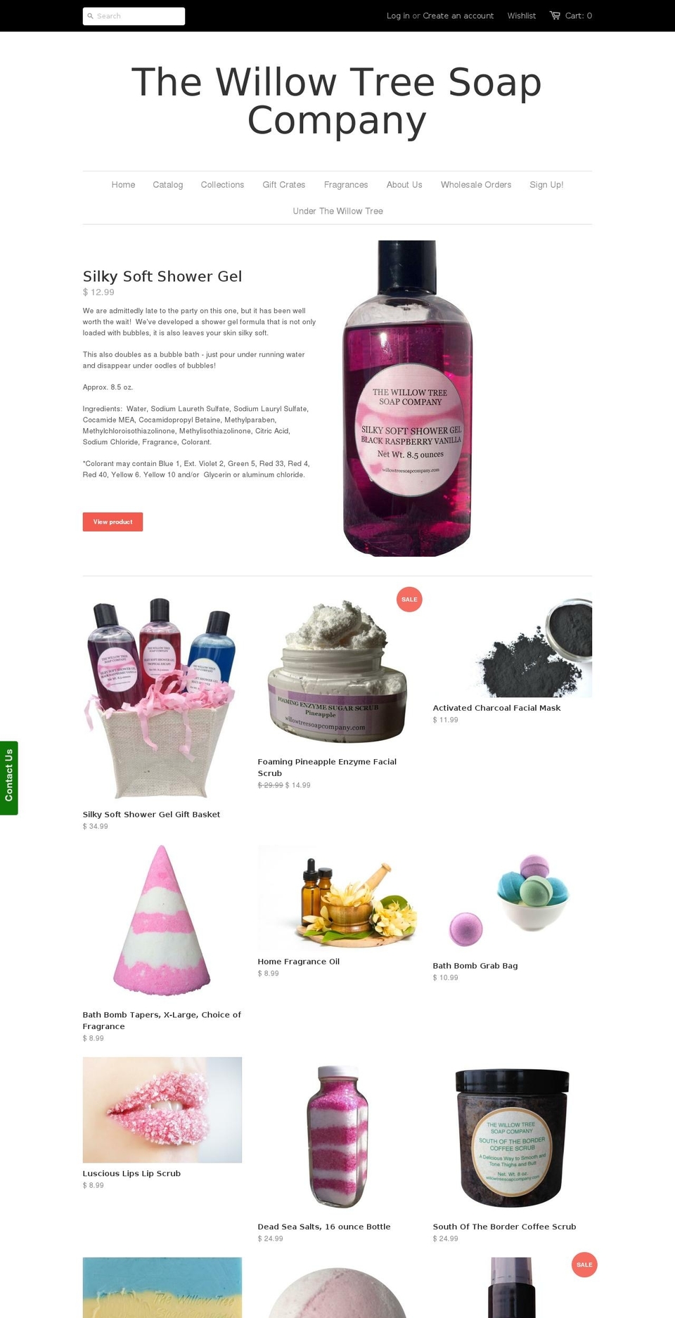 willowtreesoapcompany.biz shopify website screenshot