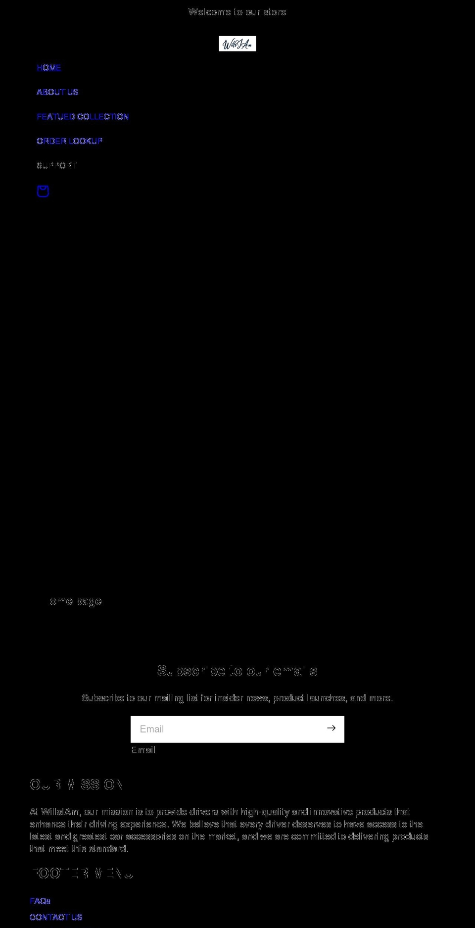 willsiam.com shopify website screenshot